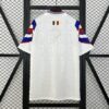 Camiseta Francia segunda equipacion Blanca 1996-1998 dorsal