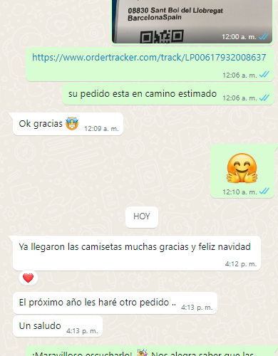 Cliente satisfecho en Leyendas del futbol