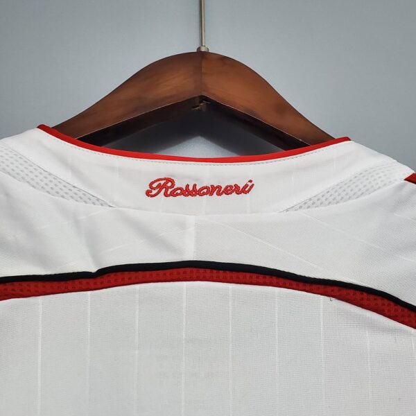 camiseta ac milan 06 07 segunda cuello trasero rossonero