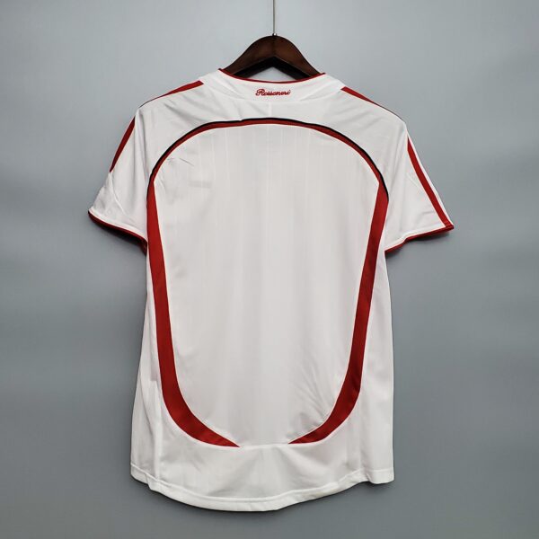 camiseta ac milan 06 07 segunda dorsal