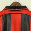 camiseta ac milan 1999 cuello trasero