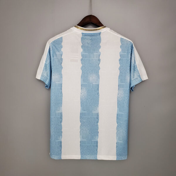 camiseta argentina 2021 conmemorativa dorsal