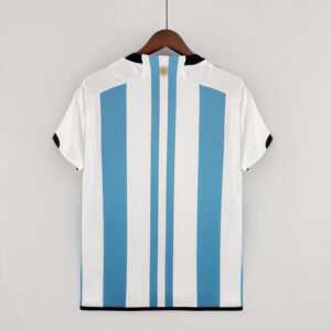 camiseta argentina 3 estrellas dorsal