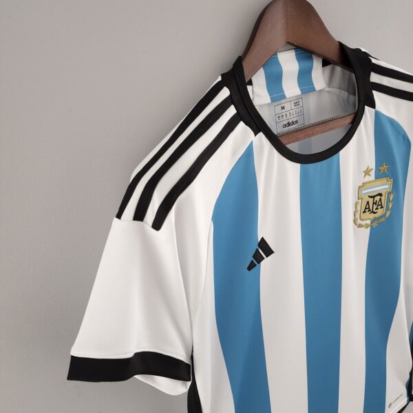 camiseta argentina 3 estrellas pecho