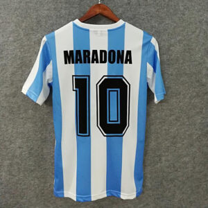 camiseta argentina 86 dorsal maradona