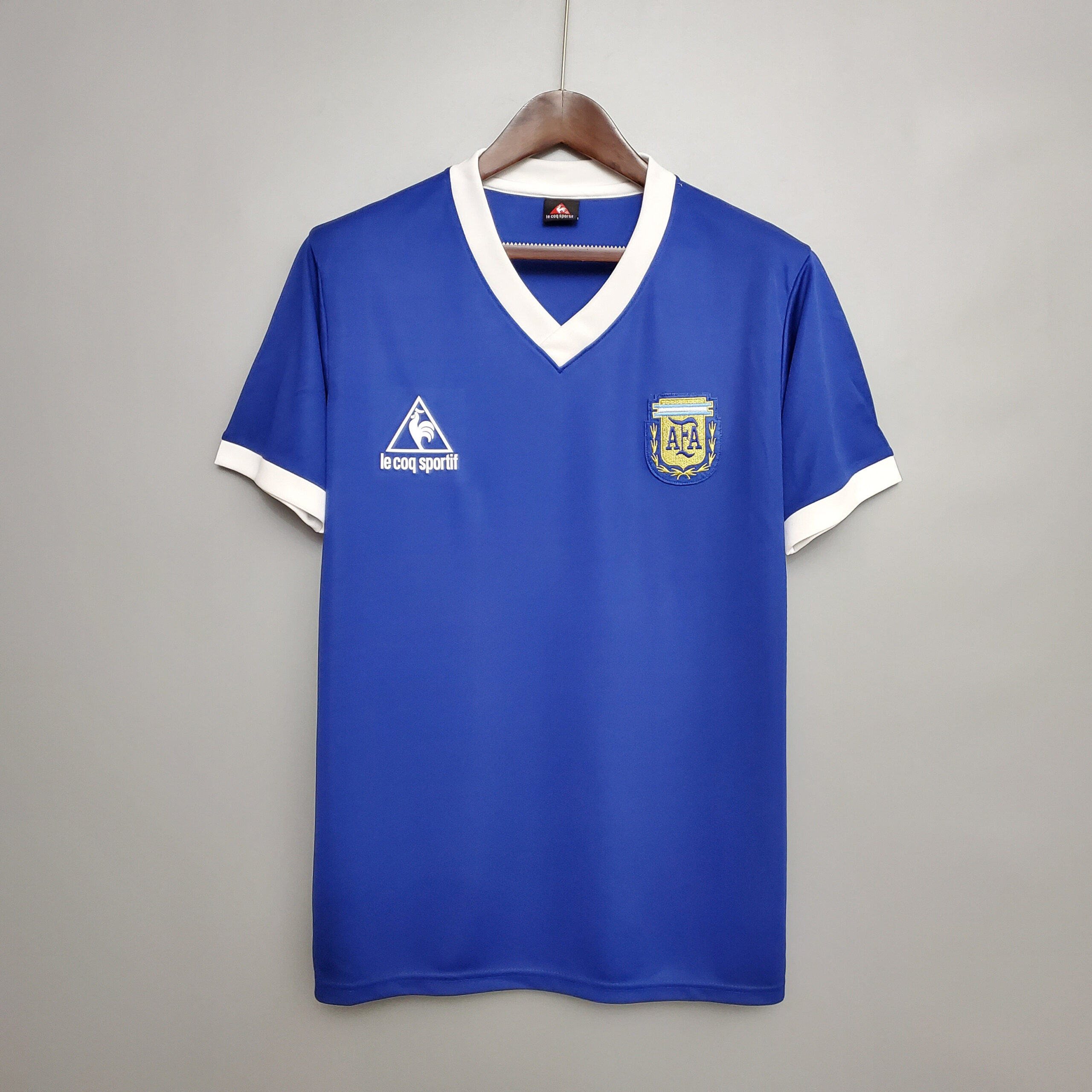 Camiseta Argentina Azul 1986 Segunda Equipación