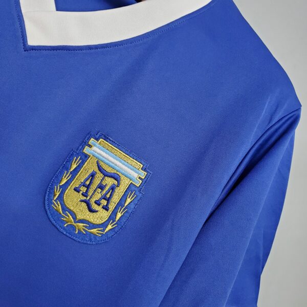 camiseta argentina azul 86 escudo