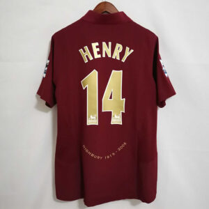 camiseta arsenal 05 06 dorsal henry