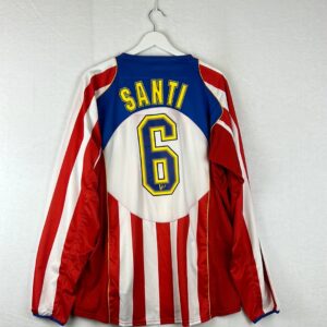 camiseta atlético de madrid 04 05 manga larga dorsal santi