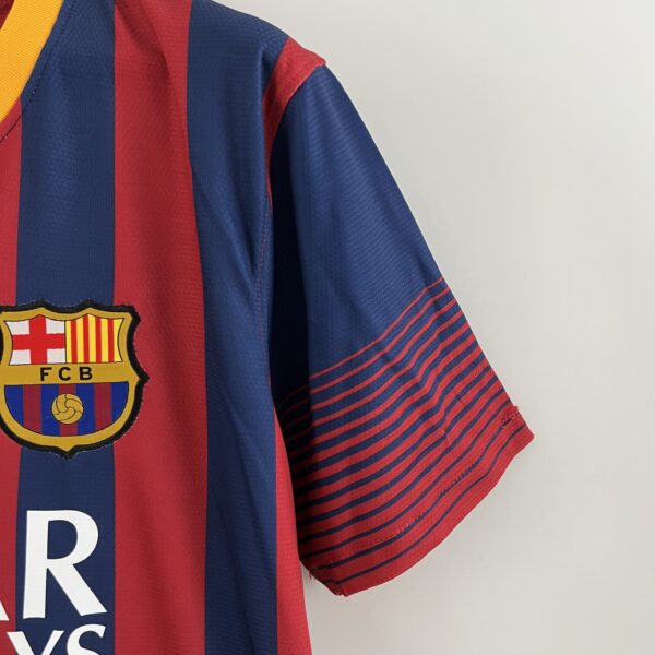 camiseta fc barcelona 13 14 manga