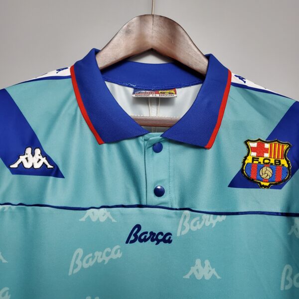 camiseta fc barcelona 95 segunda cuello