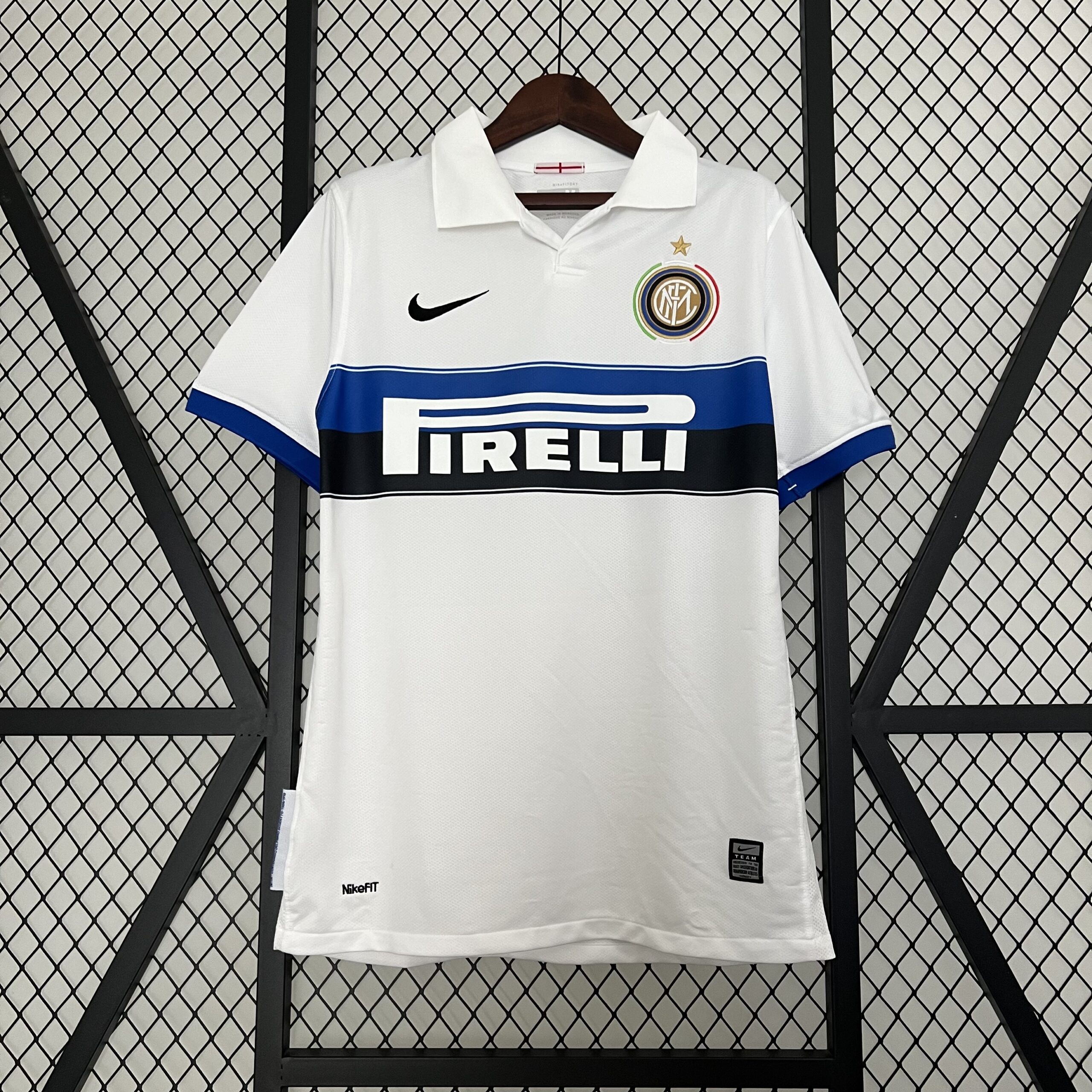 Camiseta Inter de Milán 09/10 Blanco Segunda Equipación