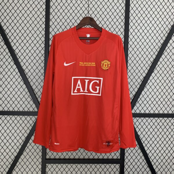 camiseta manchester united 2008 manga larga comprar