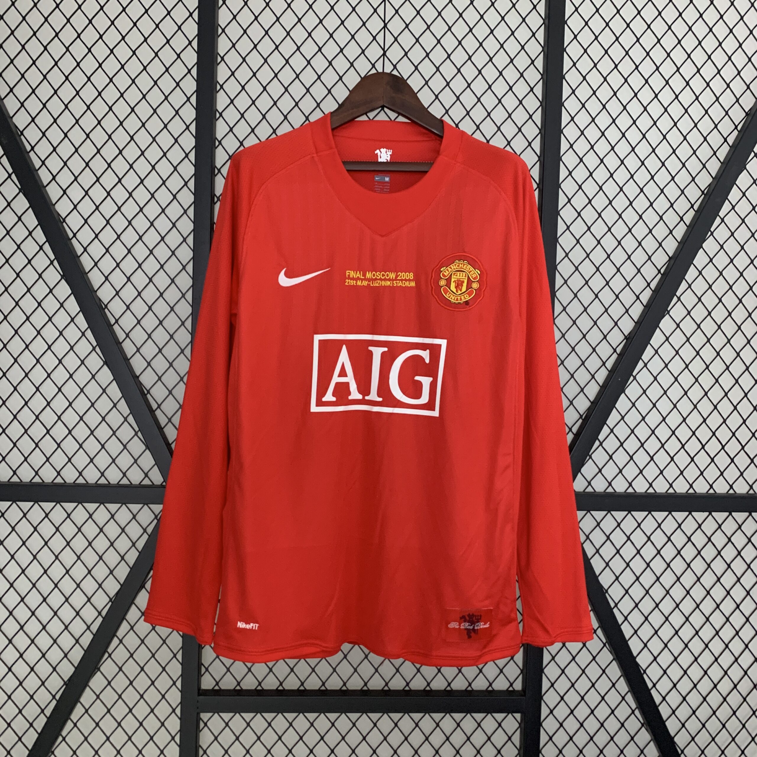 Camiseta Manchester United 2008 manga larga Cr7