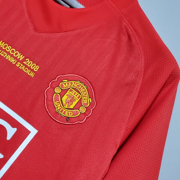 camiseta manchester united 2008 ronaldo escudo bordado