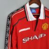 camiseta manchester united 98 99 manga larga pecho