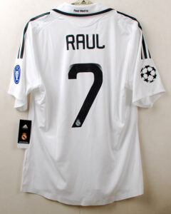 camiseta real madrid 08 09 dorsal raul