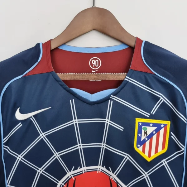 Camiseta Atletico Madrid 2004 Spiderman cuello