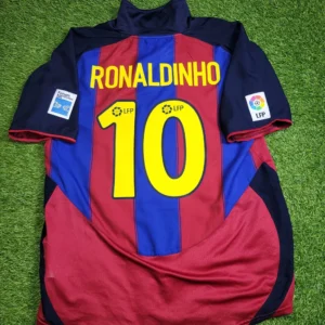 Camiseta FC Barcelona Ronaldinho 2003-2004 dorsal 10