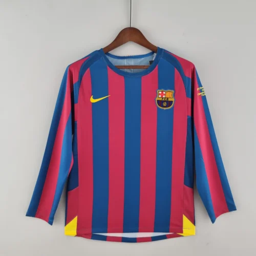 Camiseta FC Barcelona Ronaldinho 2005-2006 manga larga