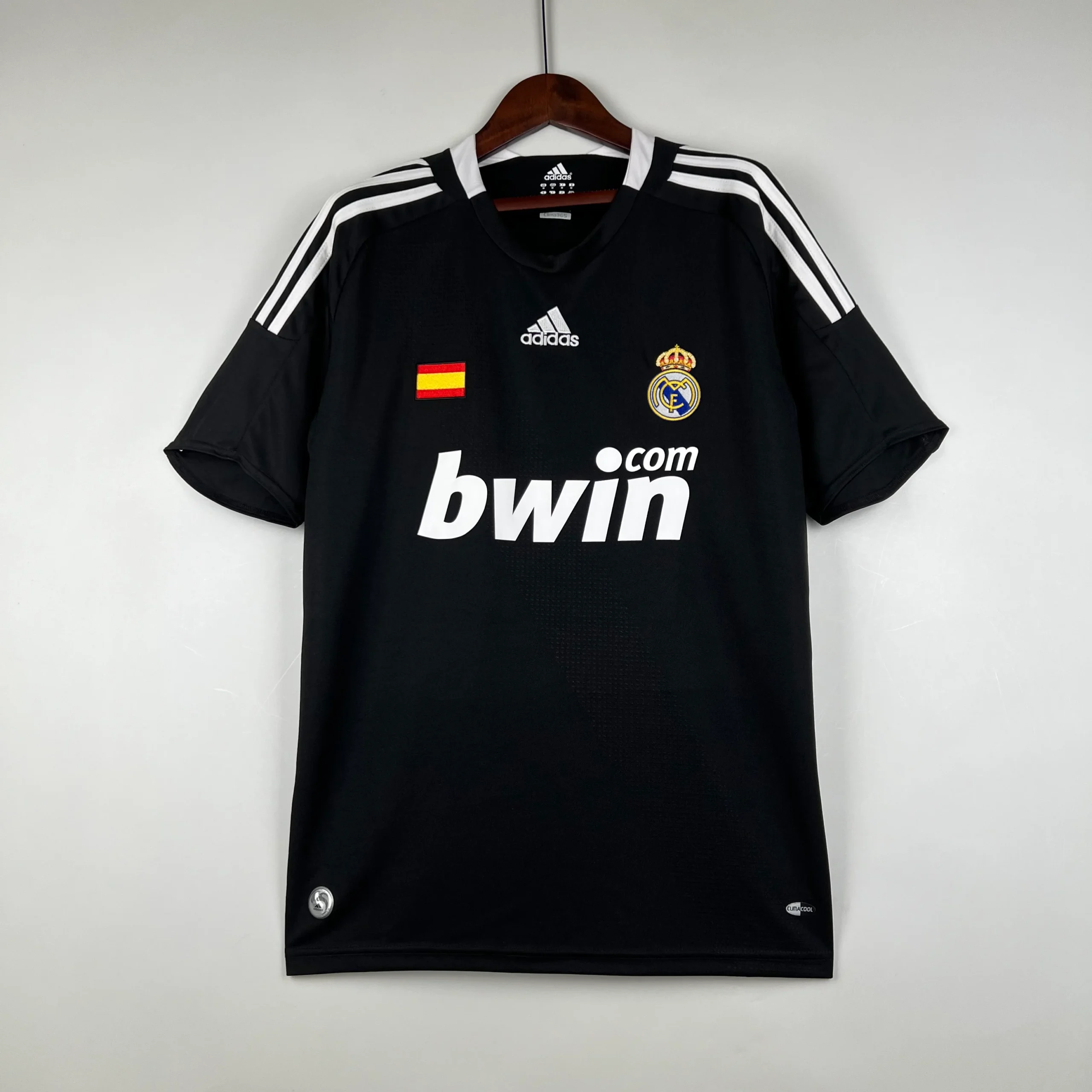 Camiseta Real Madrid 2008 09 Tercera equipacion negro