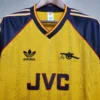 Camiseta Retro Arsenal 1988-1989 segunda equipacion cuello