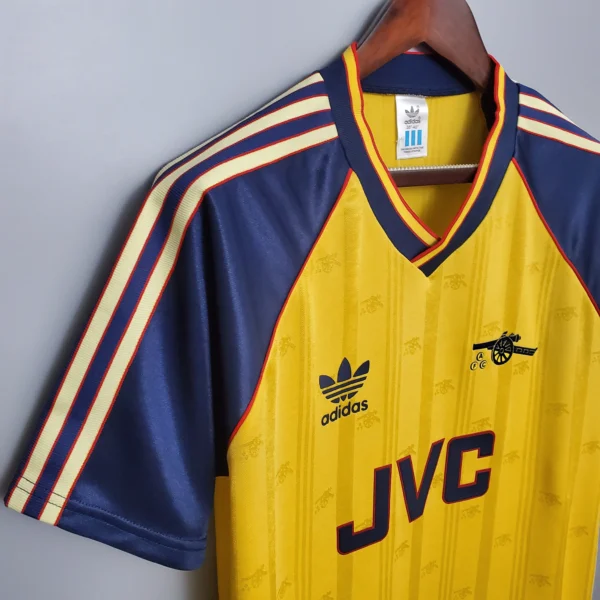 Camiseta Retro Arsenal 1988-1989 segunda equipacion manga-1