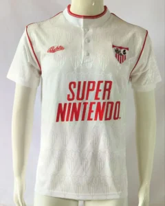 Camiseta Sevilla 1991-1992 primera equipacion post