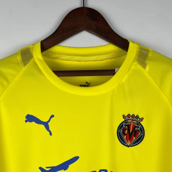 Camiseta Villareal 2005 06 cuello