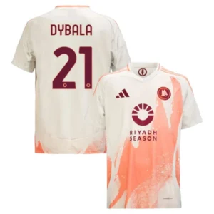 Camiseta AS Roma 2024-2025 Blanco dorsal dybala