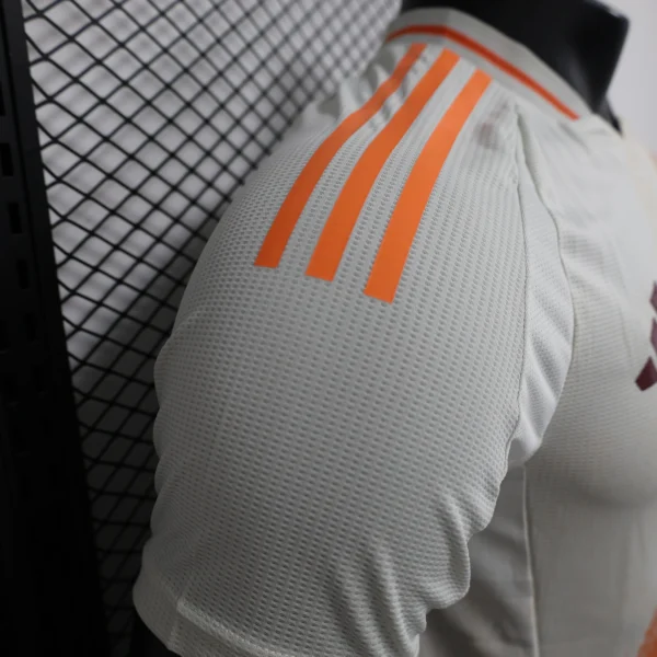 Camiseta AS Roma 2024-2025 Blanco manga