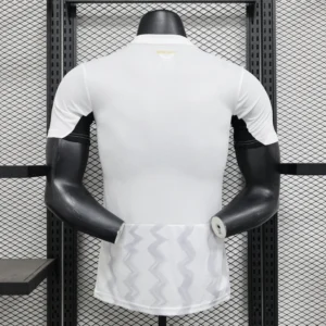 Camiseta Bayer Leverkusen 2024-2025 blanco dorsal