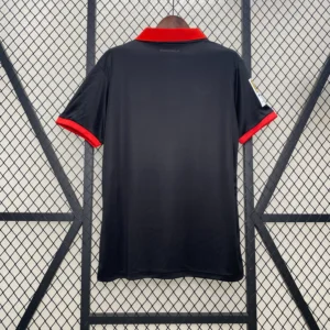 Camiseta Bayer Leverkusen 2024-2025 negro dorsal