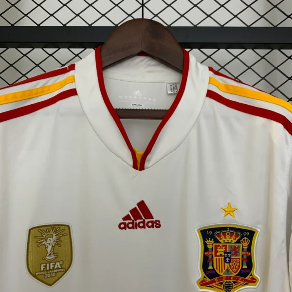 Camiseta España 2011 Blanca cuello