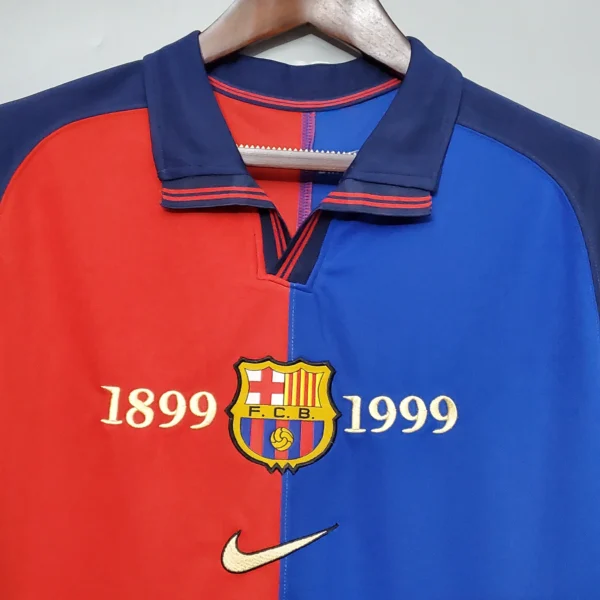 Camiseta FC Barcelona 100 Aniversario cuello