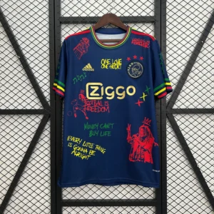 Nueva camiseta Ajax 2025-2026 Bob Marley azul