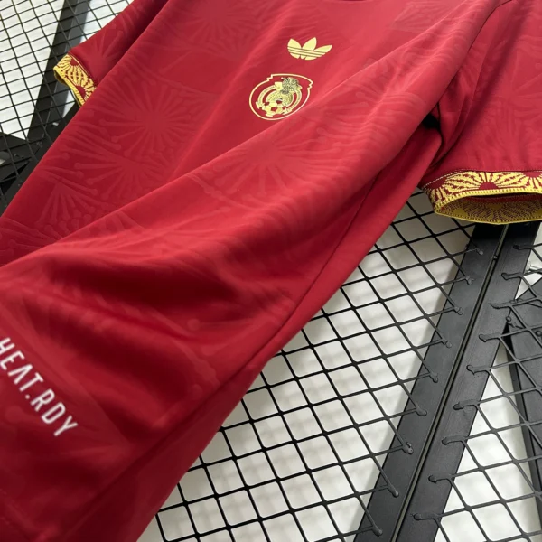 Nueva camiseta Mexico 2025-2026 Rojo lateral