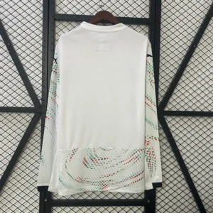 Nueva camiseta Portugal 2025-2026 blanca manga larga dorsal