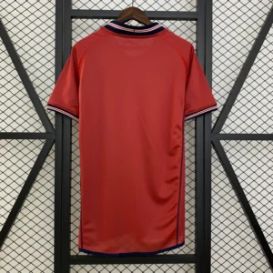 camiseta Inglaterra mundial 2002 roja dorsal