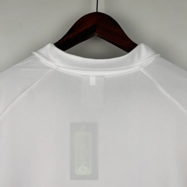Camiseta AS Roma 1990-1991 blanco cuello posterior