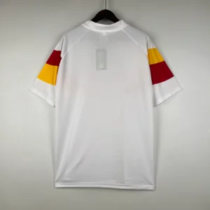 Camiseta AS Roma 1990-1991 blanco dorsal