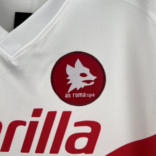Camiseta AS Roma 1990-1991 blanco escudo