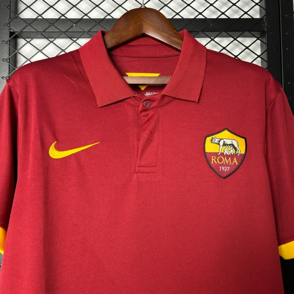 Camiseta AS Roma 2014-2015 roja imperial cuello