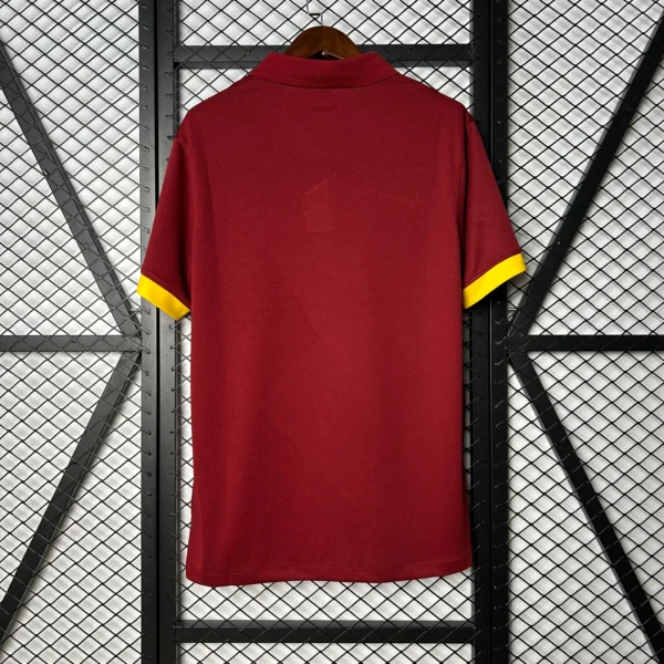 Camiseta AS Roma 2014-2015 roja imperial dorsal