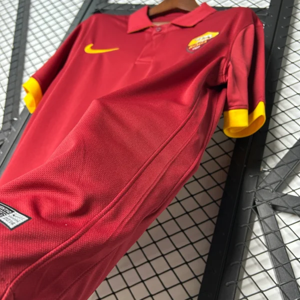 Camiseta AS Roma 2014-2015 roja imperial lateral