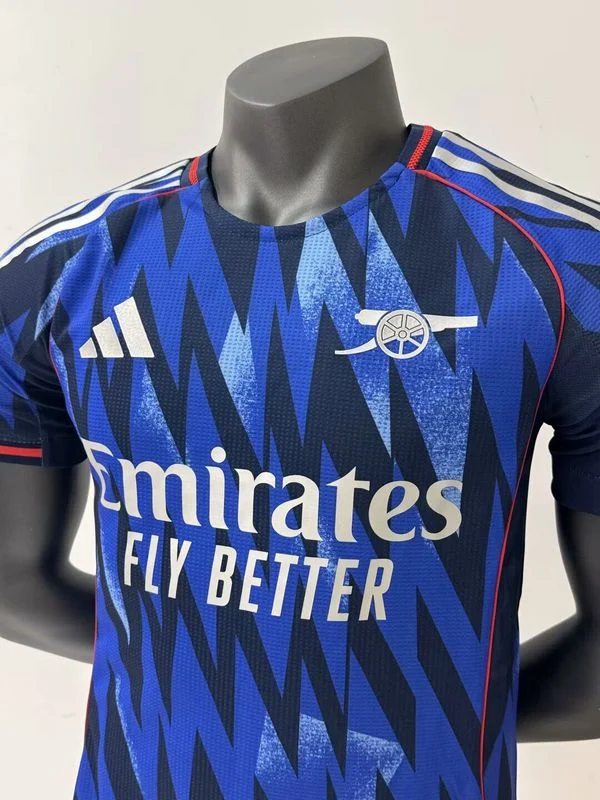 Camiseta Arsenal 2025-2026 Azul lateral