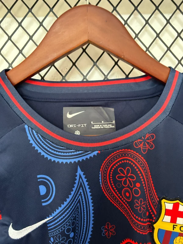 Camiseta Azul FC Barcelona 2025-2026 cuello