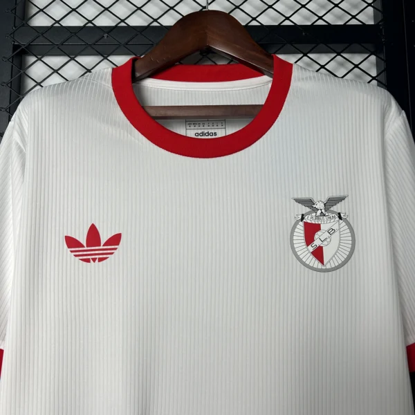 Camiseta Benfica 2025-2026 Blanca cuello