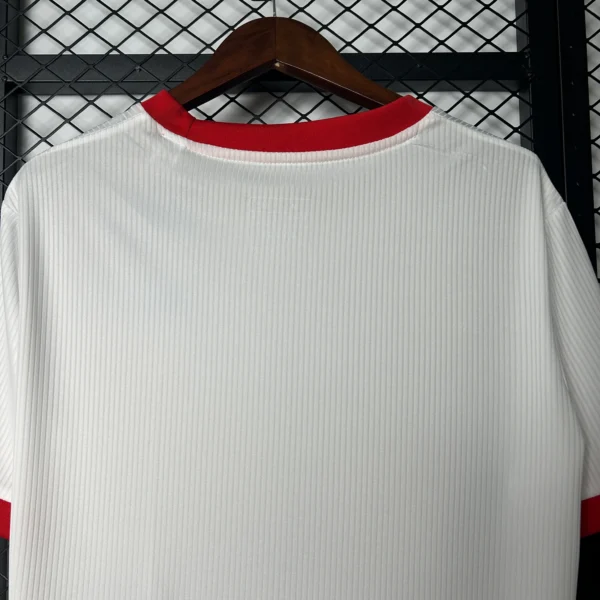 Camiseta Benfica 2025-2026 Blanca cuello anterior