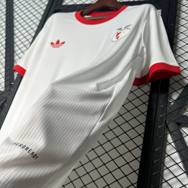 Camiseta Benfica 2025-2026 Blanca lateral